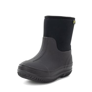 Imagem de Western Chief Bota infantil de neoprene Freestyle, leve, adequada para crianças para meninos e meninas, impermeável para chuva, lama, clima frio, neve, Preto, 11 Little Kid