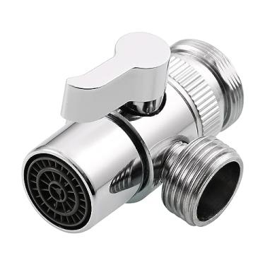 Imagem de CIENCIA Válvula de desvio de torneira de pia de latão para mangueira pulverizadora, divisor de torneira para cozinha, peça de reposição M22 x M24, SBA021
