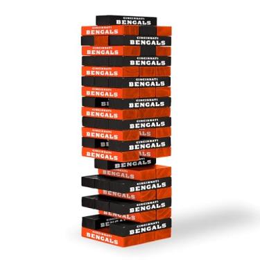 Imagem de Wild Sports NFL Cincinnati Bengals Table Top Stackers 7,6 cm x 2,5 cm x 12,7 cm, cor do time