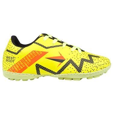 Imagem de Chuteira Esportivo Unissex Soccer Society Confortavel (43, Amarelo)