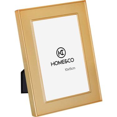 Imagem de Gloria Porta-Retratos 10X15 19X14X2Cm Metal Dourado