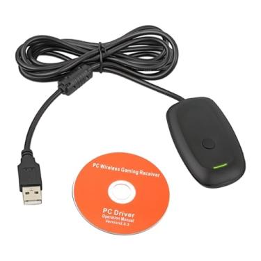 Imagem de Adaptador receptor de jogos USB sem fio compatível com controles Microsoft Xbox 360, adaptador de jogos para laptop PC desktop para PC Windows