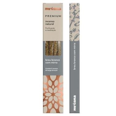 Imagem de Incenso Natural Breu Branco com Mirra Nirvana Premium - Purificação e 