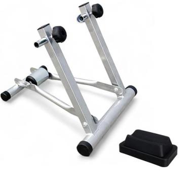 Imagem de Rolo De Treino TRUE FIT Dobravel Com Suporte Base Niveladora, Prata