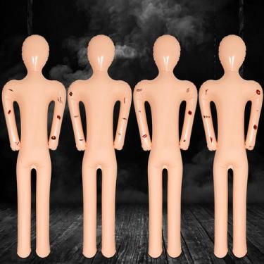 Imagem de Decorações de Halloween, adereços ao ar livre, 4 peças infláveis - 80U