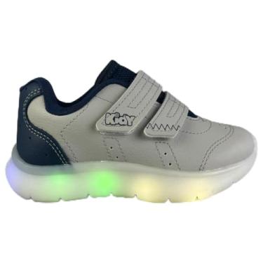 Imagem de Tênis Kidy Infantil Menino Flex Light Original LED Fecho Duplo Anatômico Conforto