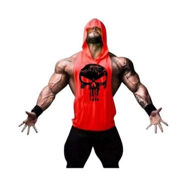 Imagem de Camiseta Regata Masculina De Algodão Com Estampa De Caveira, Sem Manga