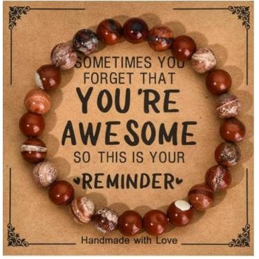 Imagem de Pulseiras com contas, pulseira de pedras preciosas de cristal de cura natural, One Size, Pedra, Sem Pedra Preciosa