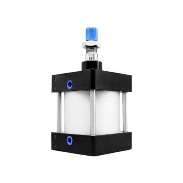 Imagem de SC160 SC200mm SC160 com ímã, SC200 com ímã liga de alumínio cilindro de ar padrão pistão de dupla ação SC 25-350 mm Curso (curso 25 mm, SC160 com ímã)