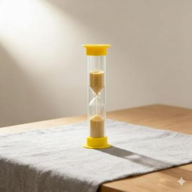 Imagem de Mini Temporizador de Areia Ampulheta – Relógio Sandglass de 5 min | Temporizador de Areia Compacto para Jogos, Treinos e Gerenciamento de Tempo | Ferramentas Portáteis de Horas