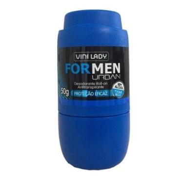 Imagem de Desodorante Roll On Masculino For Men Urban 50g Vini Lady-Masculino