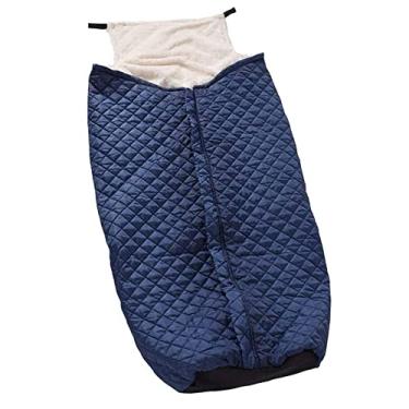 Imagem de SLGGPJBU Capa aconchegante forrada de lã com zíper capa de cadeira de rodas de pelúcia de inverno acessório universal para cadeira de rodas para s