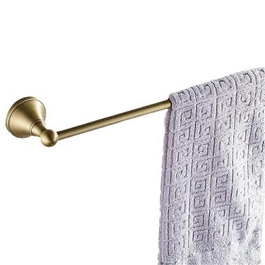 Imagem de 3FLQOOPP Acessórios de banheiro bronze ferragem toalheiro antigo suporte de escova de vaso sanitário prateleira trilho barra suporte de saboneteira de chuveiro, cesta de sabão (barra de toalha única)