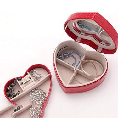 Imagem de HHHJQFAAT Organizador de gavetas Princesa, caixa de mão com cadeado caixa de armazenamento de relógio de madeira para joias