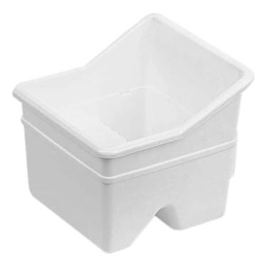 Imagem de Porta Sabão Esponja Pia Tanque Tanquinho Lavanderia 2 Partes Branco