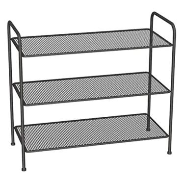 Imagem de Prateleira de sapato, sapateira, sapateira, sapateira de ferro nórdico, simples, grade oca, sapateira, casa, interior, sapateira, para corredor, entrada, sala de estar, suporte de sapato, organizador