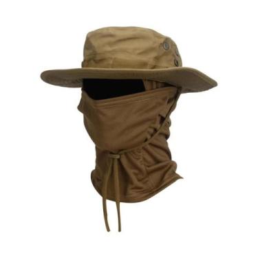 Imagem de Chapéu De Sol Masculino Com Aba Larga 2 Peças/Conjunto Balaclava Boné 