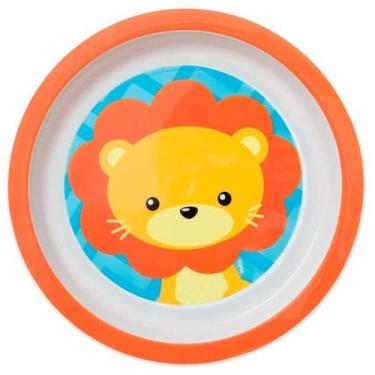 Imagem de Prato Pratinho Refeição Raso Infantil para Bebês - Buba Baby, Leãozinh