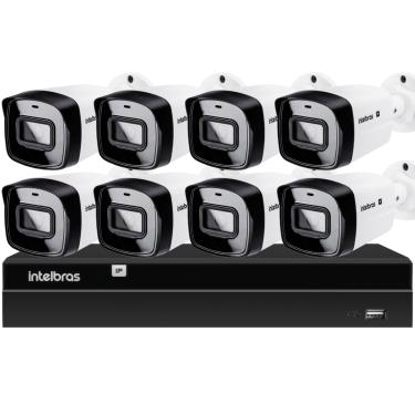 Imagem de Kit 8 Câmeras IP Vipc 1230B Intelbras NVD 1408P HD S/HD