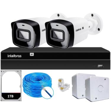 Imagem de Kit 2 Câmeras IP Vipc Intelbras NVD 1404P HD 1TB