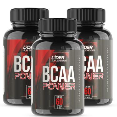 Imagem de Bcaa 500mg - 60 Cápsulas | 3 Potes Recuperação E Crescimento Muscular!