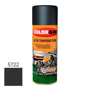 Imagem de Spray Alta Temperatura Preto Fosco (5722) - Colorgin