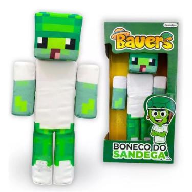 Imagem de Boneco de Pelucia Bauers Sandega Articulado 32cm Youtuber Streamer - C