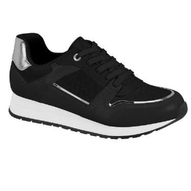 Imagem de Tenis beira rio casual ref 4339.103.31304 feminino, Preto, Prata, 39