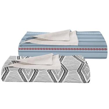 Imagem de Kit 2 Colchas Casal Queen Teka Allegro 90 fios 240x230 cm