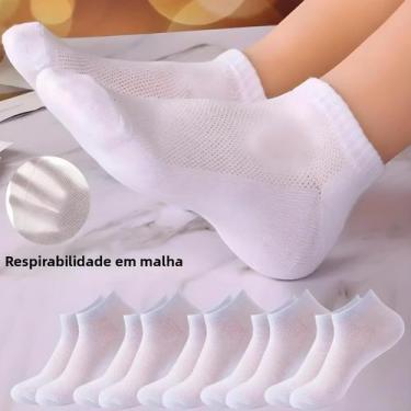 Imagem de Meias De Corrida Femininas De Verão Em Malha, 510 Pares, Finas, De Cor