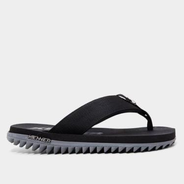 Imagem de Sandália Kenner Kivah Tks Masculina, Cinza, Preto, 41