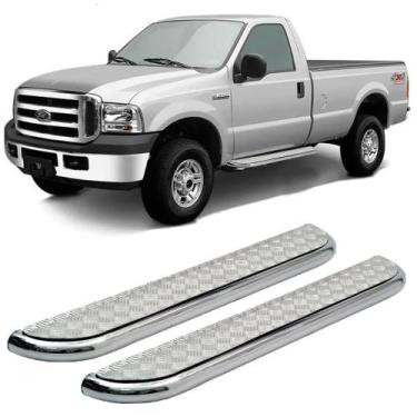 Imagem de Estribo F350 Cabine Simples Chapa Cromado Ate 2019 - SOLAR