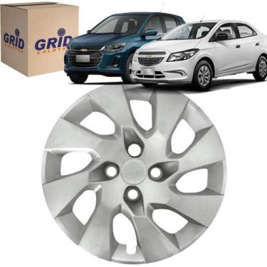 Imagem de 1 Calotas Onix Prisma 2008 ate 2016 Aro 14 Polegadas Grid Parafuso Cub