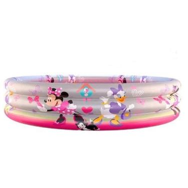 Imagem de Piscina Infantil 130 Litros 97x20cm Minnie Margarida - EtiToys 