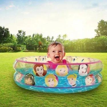 Imagem de Piscina Inflável 2 Anéis 70 L Princesas DYIN-088 - Etitoys