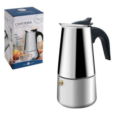 Imagem de Cafeteira Italiana Alumínio Faz 6 Xícaras - Art House REF: XC1040