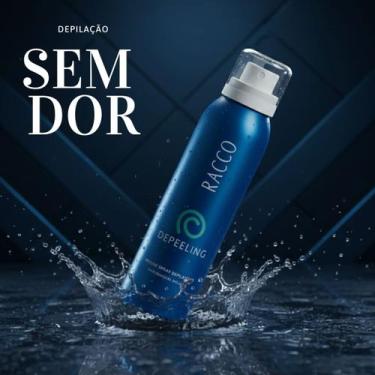 Imagem de Creme Depilatório Racco Mousse Depeeling Spray Depilação Fácil e Prati