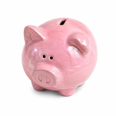 Imagem de Cofrinho Porquinho Cerâmica 12cm Infantil Decorativo Guardar Moedas Presente