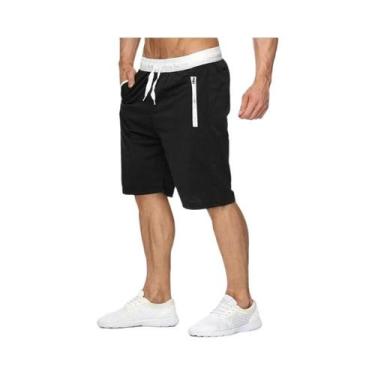 Imagem de Shorts Masculinos De Verão Para Esportes Na Praia, Respiráveis, Soltos