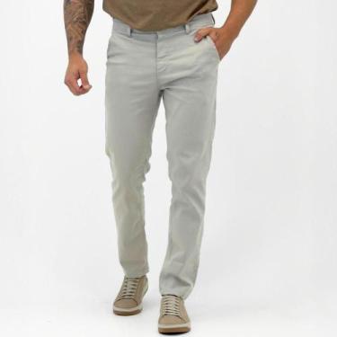 Imagem de Calça Voox Slim Esporte Fino Masculina, 44, Areia