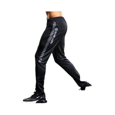 Imagem de Calças De Corrida Masculinas Com Bolsos Com Zíper Para Treino De Futeb