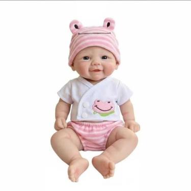 Imagem de Bebê Reborn Menina Silicone Sólido Molinha 32cm - Inspyrar