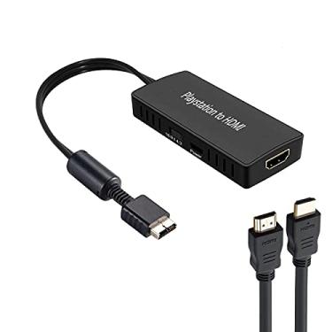 Imagem de Adaptador conversor PS2 para HDMI, conversor de vídeo PS2 HDMI PS2 Conversor HDMI com cabo HDMI de 9 m para Sony Playstation 2/Playstation 1/Playstation 3 (PS2 e PS1 e PS3)
