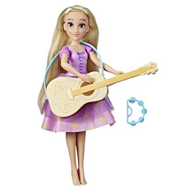 Imagem de Boneca Disney Princesas Aventuras Diárias Rapunzel com Violão que Muda de Cor - F3391 - Hasbro
