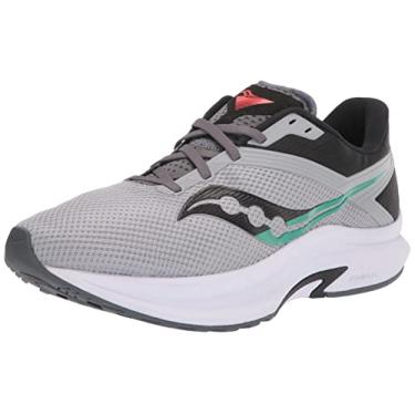 Imagem de Saucony Tênis de corrida masculino Axon Road, Liga/Preto, 11