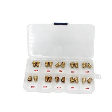 Imagem de KIPA Kit de 20 peças de carburador principal de jato para carburador Vingador de Demônio de Combustível Rápido AED AED da Holley Style 1/4"-32 UNF Fio Fino Unificado 2 peças por 60# 61# 61# 63# 64# 65# 66# 67# 68# 69#