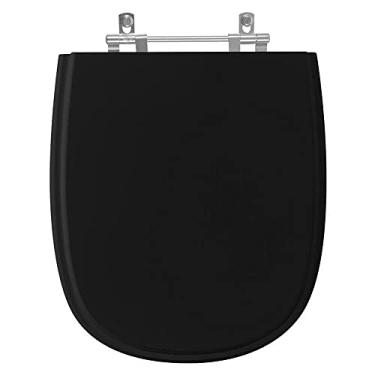 Imagem de Assento Sanitário Acrílico Sabatini Preto para vaso Icasa