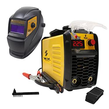 Imagem de Kit com Máquina de Solda Inversora WK225 MMA Eletrodo TIG-Lift 220V e Máscara de Solda de Escurecimento Automático com Regulagem Tripla Bateria Troca Fácil - Pró Euro