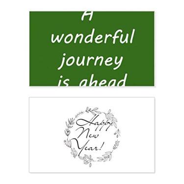 Imagem de A Wenderful Journey Is Ahead Cartão de felicitações de ano novo Bless Message Present