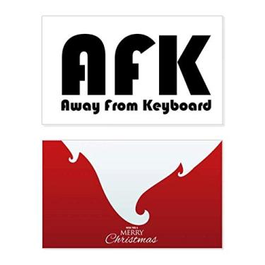 Imagem de Citação Away From Keyboard Holiday Merry Christmas Congrats Card Christmas Letter Message